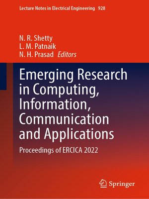 cover image of Emerging Research in Computing, Information, Communication and Applications
